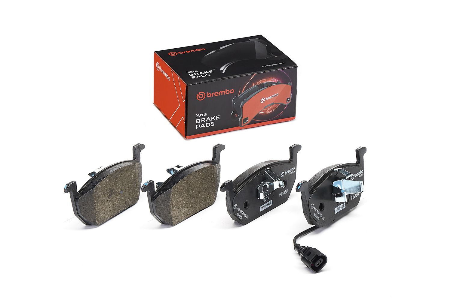 BREMBO P 85 137X - Bremsbelagsatz, Scheibenbremse XTRA LINE