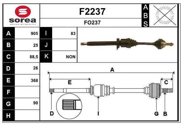 TRANS F2231 A PALIER  .