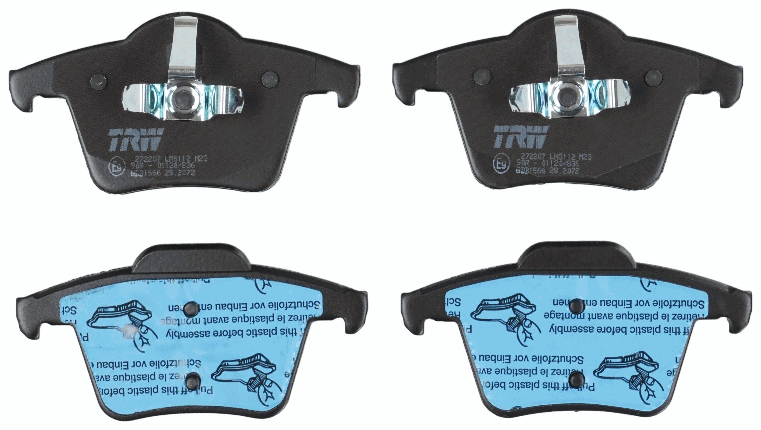 TRW DISC BRAKE PADS - TecDoc 2