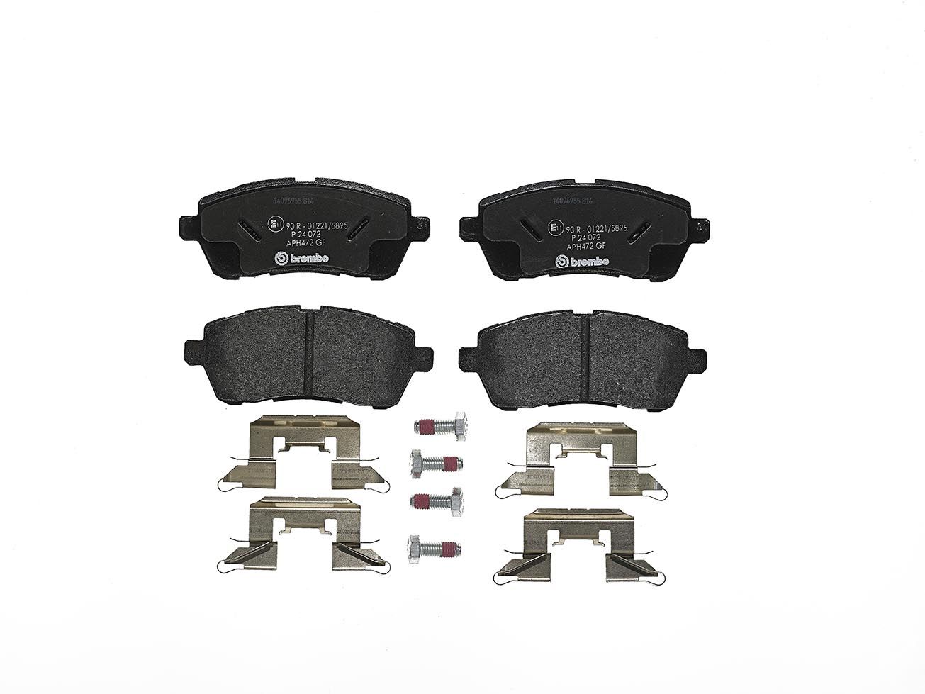 Brembo P 24 072 Bremsbelagsatz, Scheibenbremse