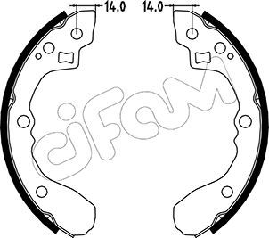 Brake Shoe Set 153-217