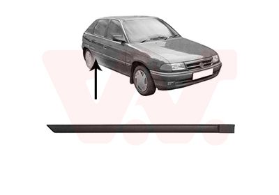 VAN WEZEL 3734426 - Zier-/Schutzleiste, T&uuml;r