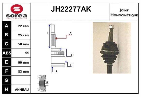 KIT CV JOINT AVEC KR053 - 440