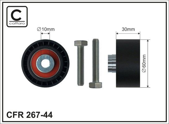 Deflection Pulley/Guide Pulley, timing belt 267-44