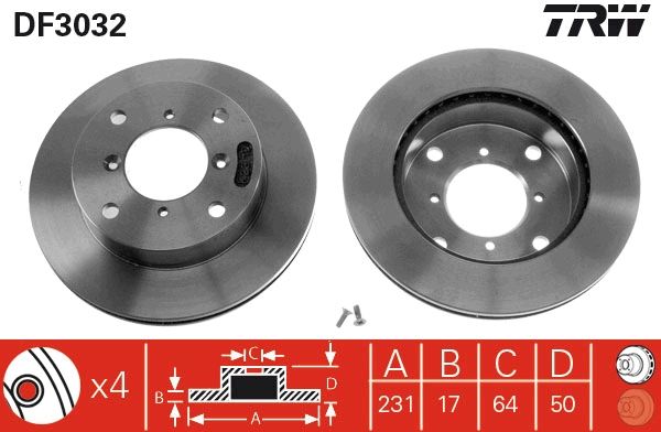 Brake Disc DF3032