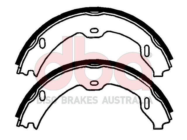 Street Series Brake Shoes [Mercedes Parking Brake 180mm] - TecDoc Only