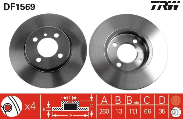 PAIRE DE DISQUES  9900