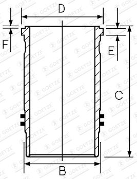 14-451220-00 GOETZE ENGINE hengerpersely