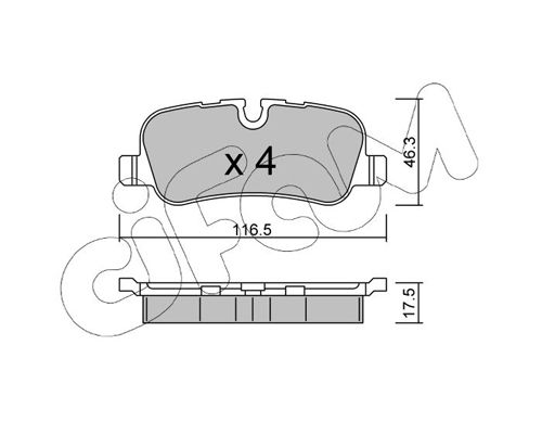 Brake Pad Set, disc brake 822-694-0