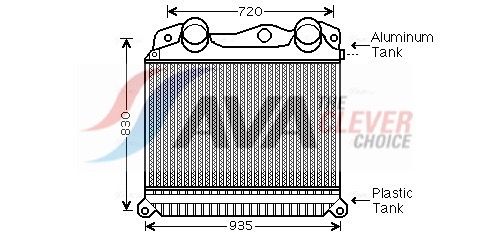 MN4056 AVA QUALITY COOLING töltőlevegő-hűtő
