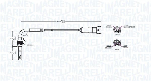 Sensor, Abgastemperatur