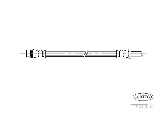 FLEXIBLE DE FREIN ALFA ROMEO 33-  0705