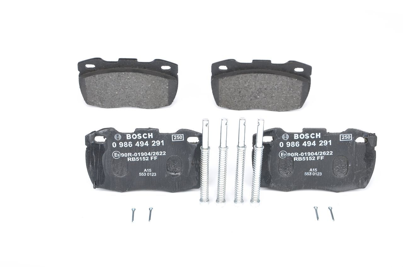 Brake Pad Set, disc brake 0 986 494 291