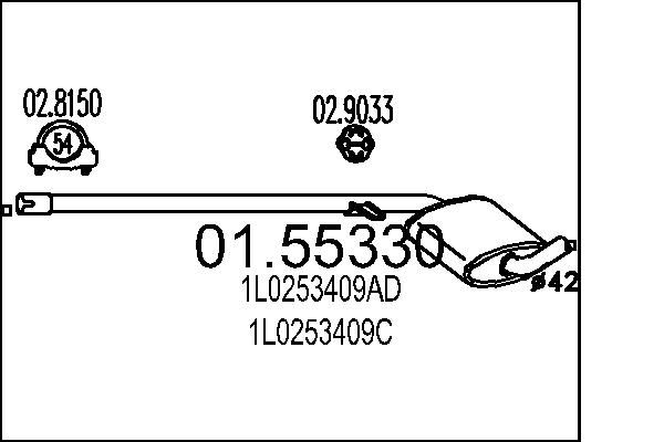 Mittelschalldämpfer