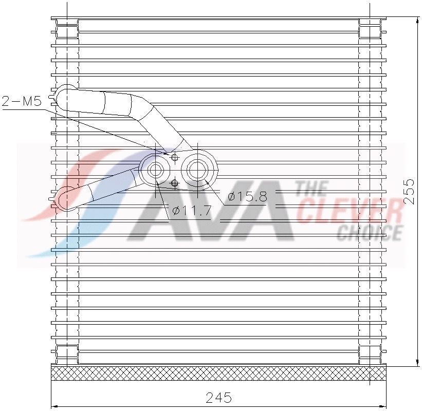 AVA QUALITY COOLING OLV759 - Verdampfer, Klimaanlage