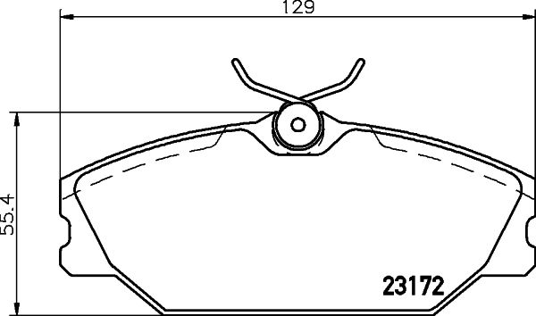 Brake Pad Set, disc brake 8DB 355 019-391