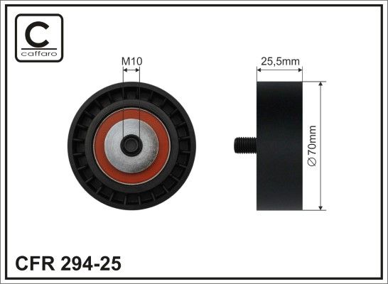 Tensioner Pulley, V-ribbed belt 294-25