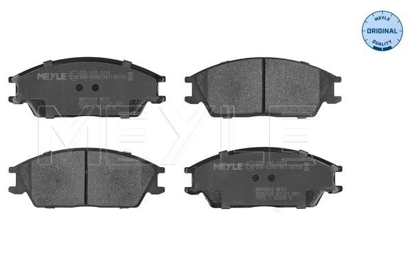 Brake Pad Set, disc brake 025 210 1214