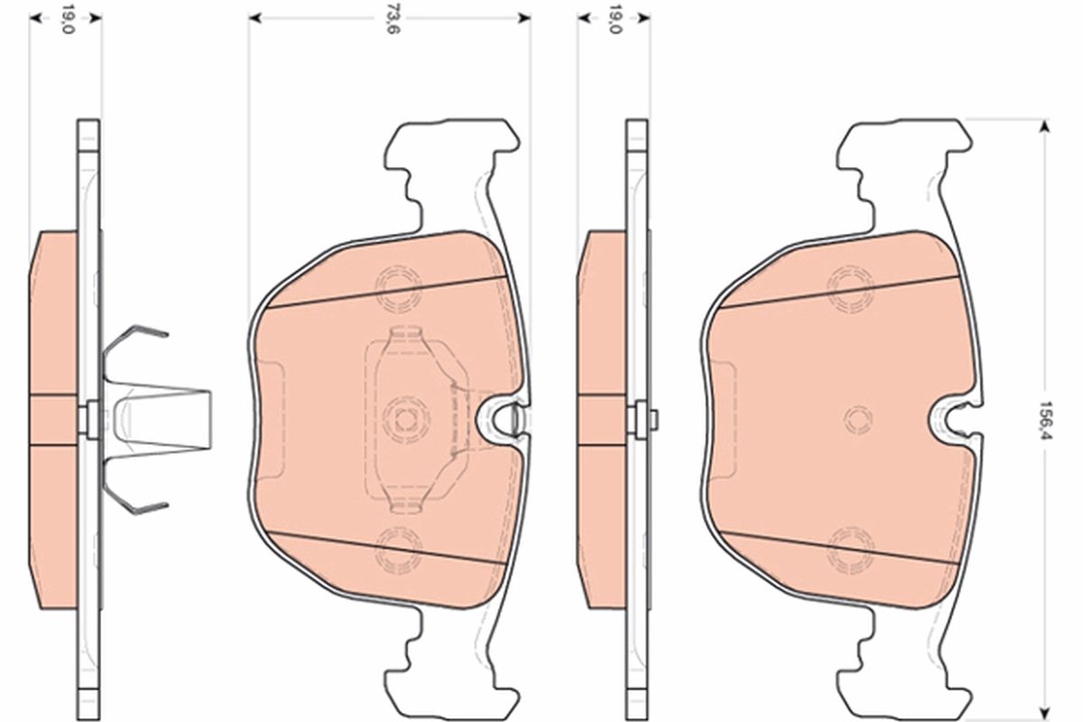 Brake Pad Set, disc brake GDB1702