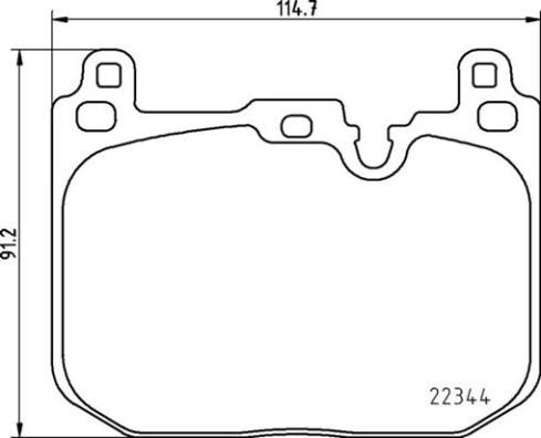 Brake Pad Set, disc brake P 06 097