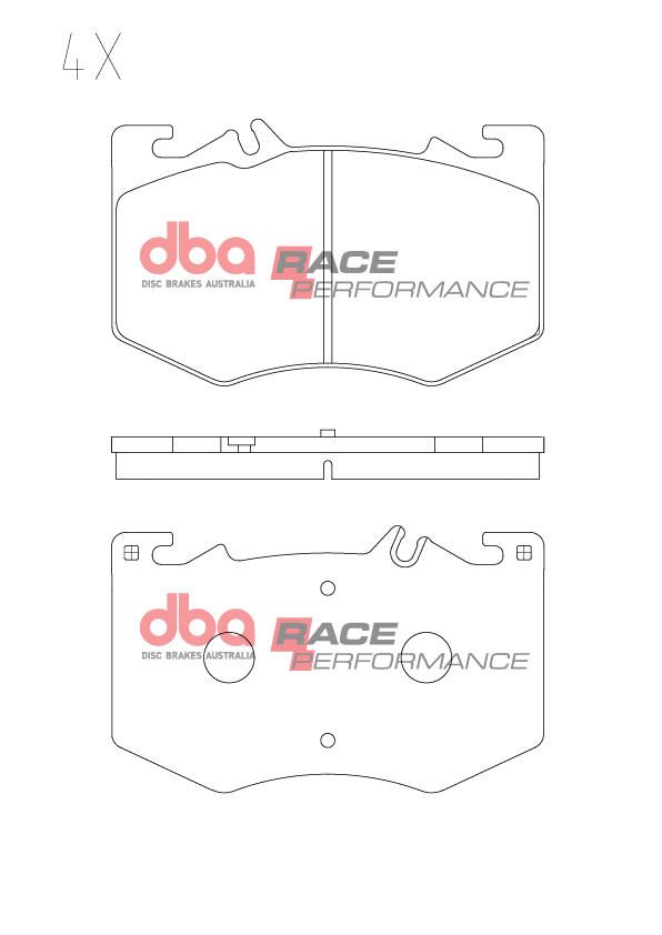 DBA RACE BRAKE PADS [ AMG - A-CLASS, CLA, GLA, GLB- BREMBO 2018 -> F ] - TecDoc Only
