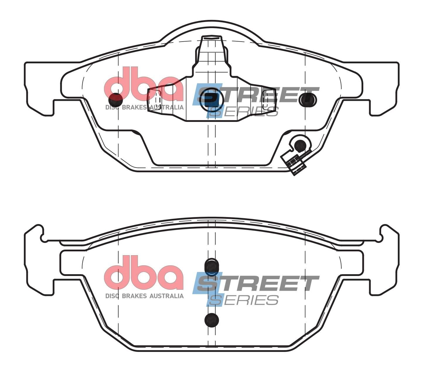 DBA SS STREET SERIES BRAKE PADS [ Honda Civic FK / 2012-> F ] - TecDoc Only
