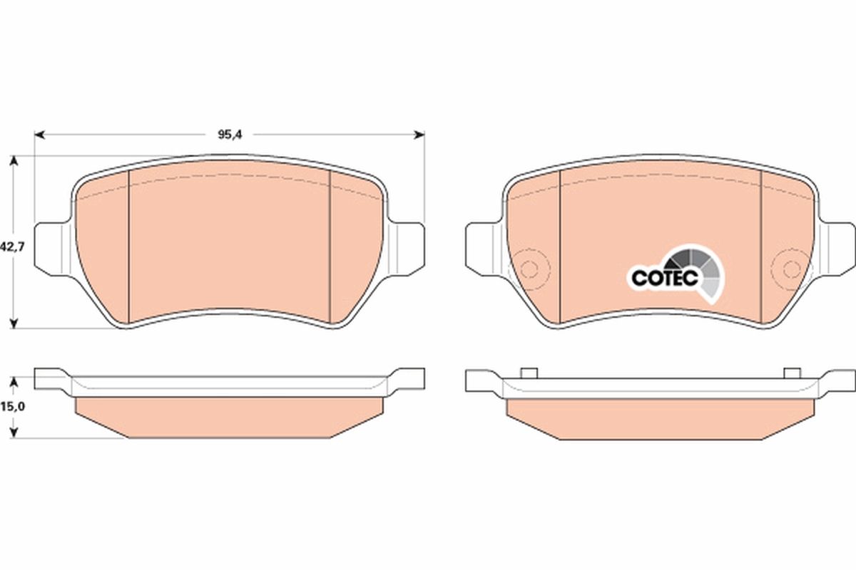 Brake Pad Set, disc brake GDB1831