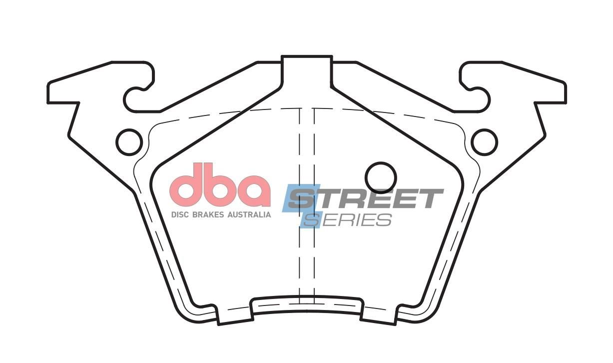 DBA SS STREET SERIES BRAKE PADS [ Mercedes 1996-2003 R ](suits wear sensor DBAWS1181 ) - TecDoc Only