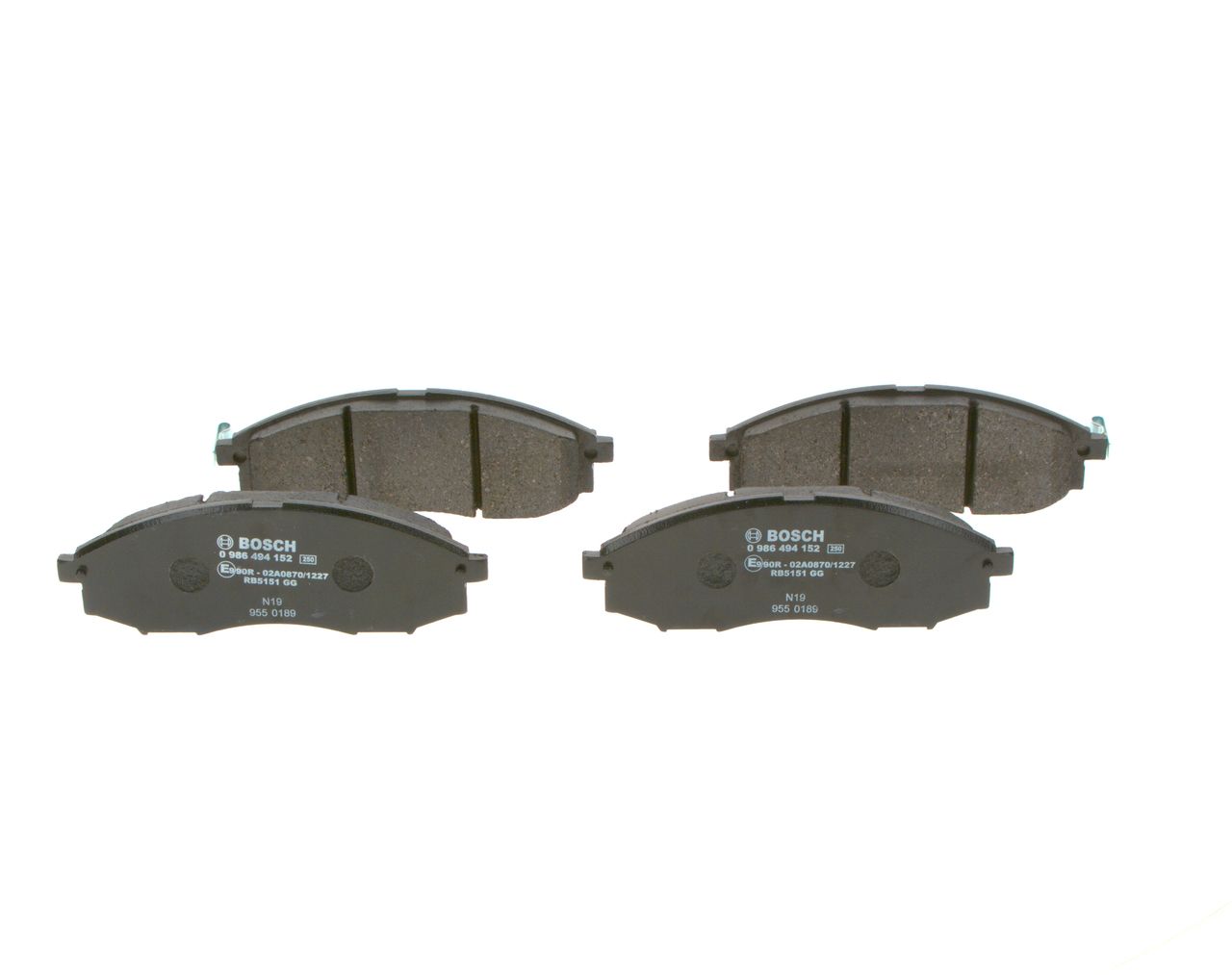 BOSCH 0 986 494 152 Brake Pad Set, disc brake