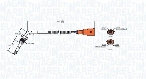 Sensor, Abgastemperatur