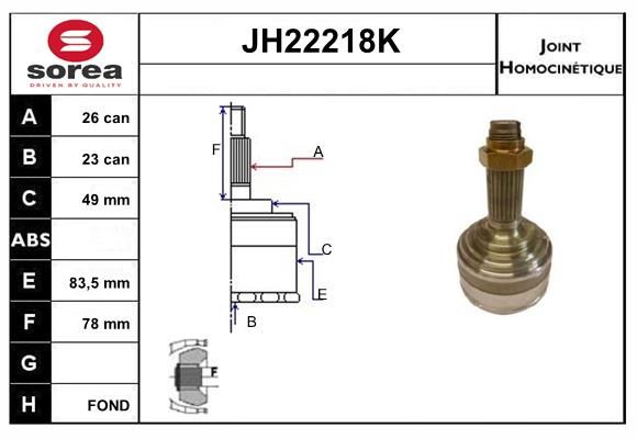 KIT CV JOINT AVEC KR006 - CONCERTO