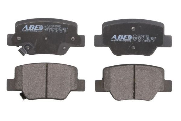 Brake Pad Set, disc brake C22041ABE