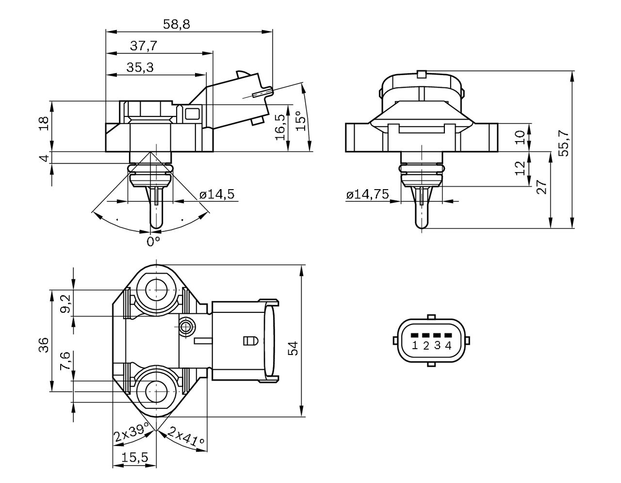 Sensor, Kraftstoffdruck