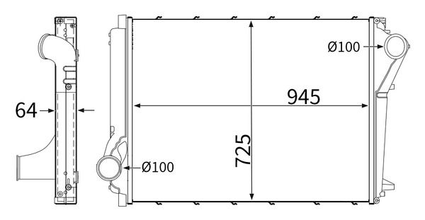 Radiador de aire de admisión