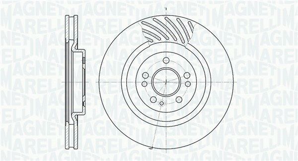 361302040386 MAGNETI MARELLI féktárcsa