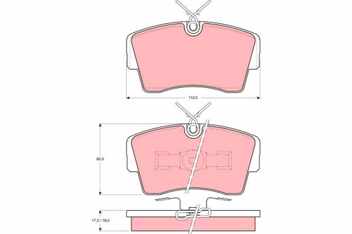 Brake Pad Set, disc brake GDB339