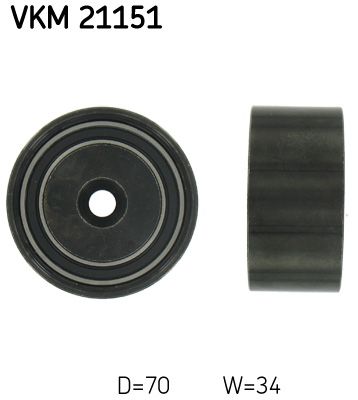 Deflection Pulley/Guide Pulley, timing belt VKM 21151