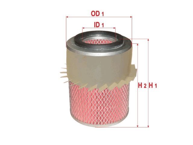 AIR FILTER FITS A344 - TecDoc Only