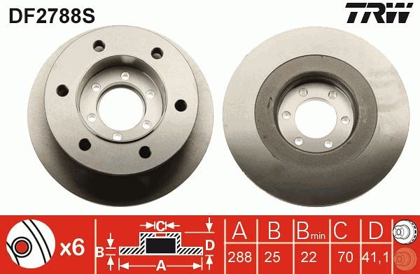 Brake Disc DF2788S