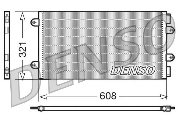 DCN09104 DENSO kondenzátor, klíma