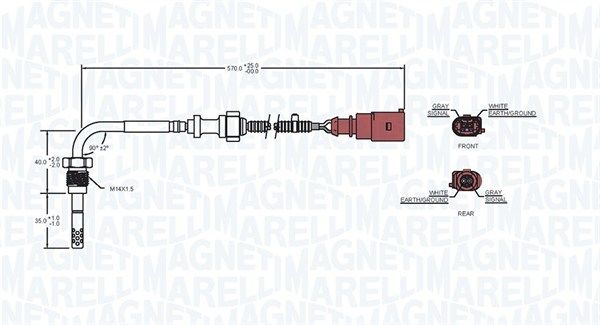 Sensor, Abgastemperatur