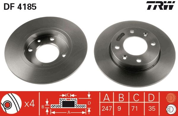 PAIRE DE DISQUES  9900