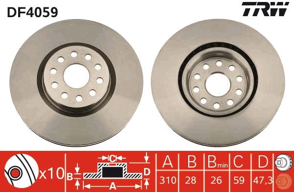 PAIRE DE DISQUES  9900