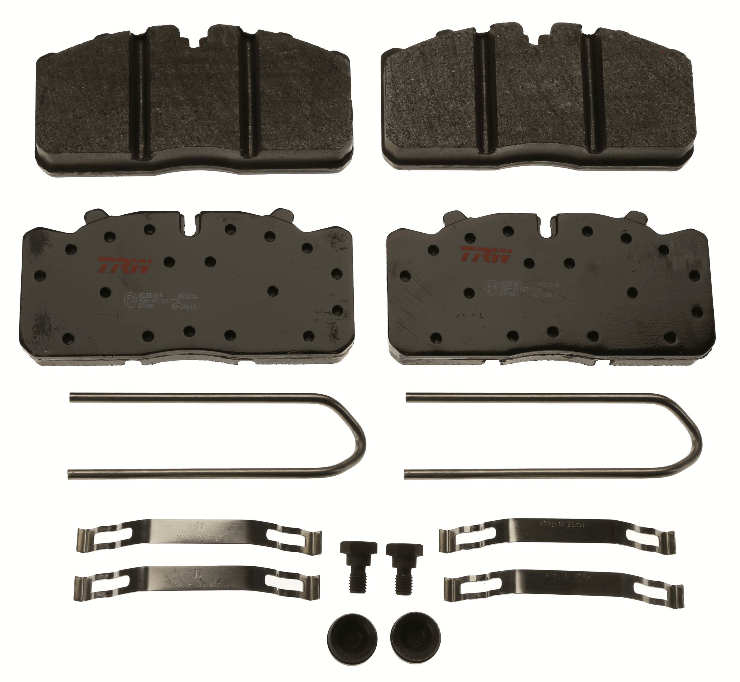 TRW DISC BRAKE PADS - TecDoc 2