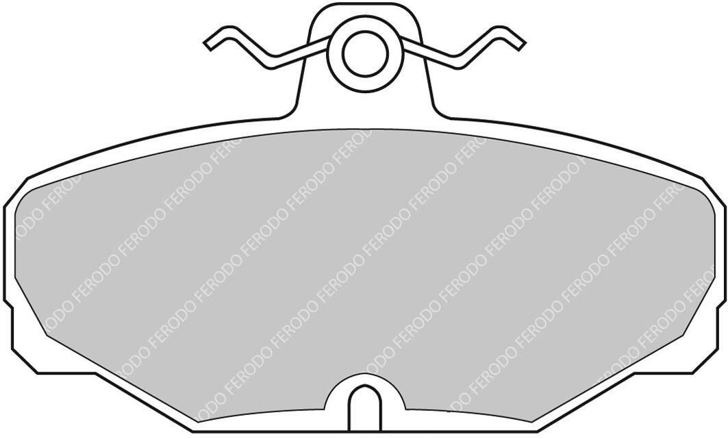 FERODO RACING FCP408H - Bremsbelagsatz, Scheibenbremse DS2500