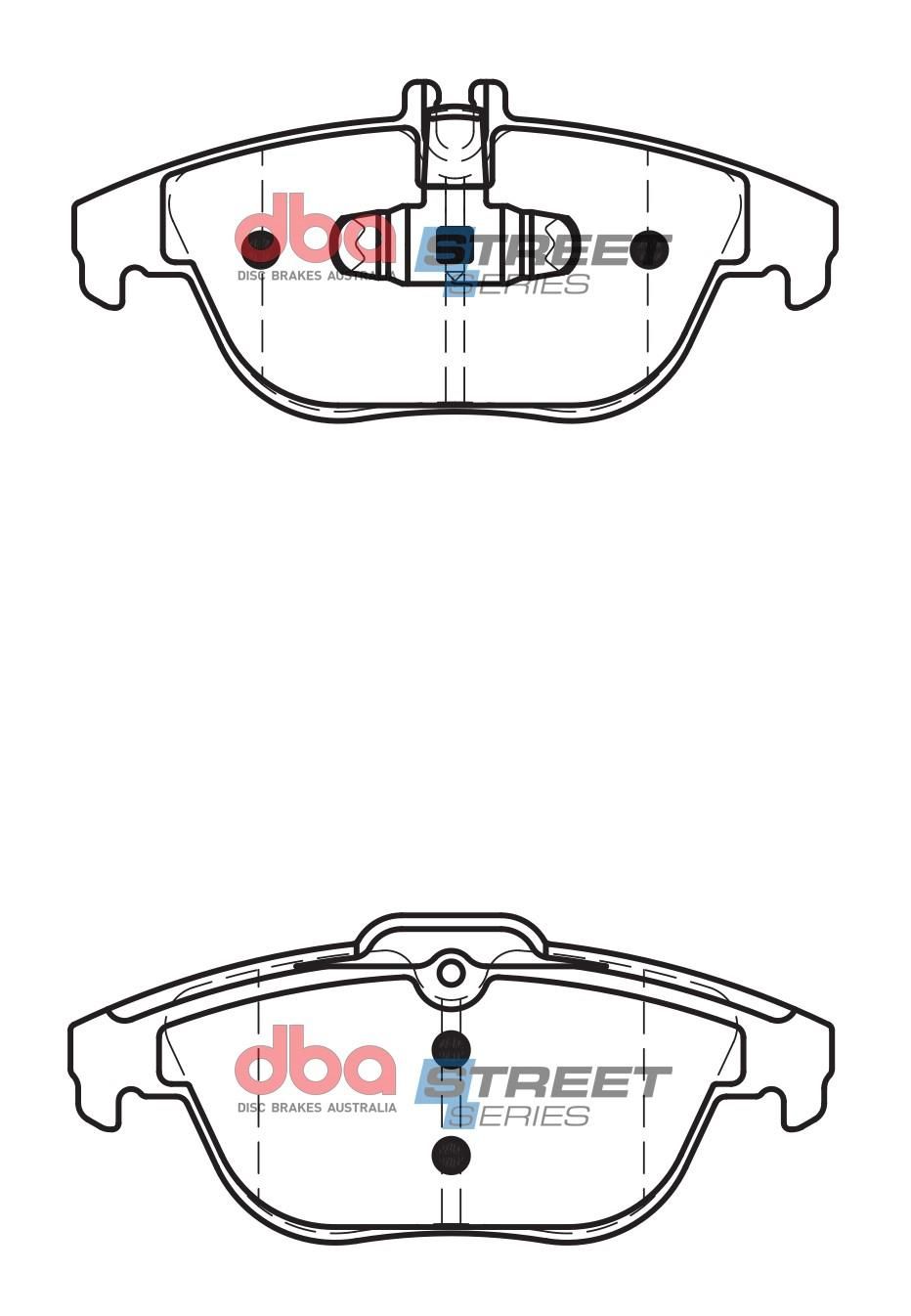 DBA SS STREET SERIES BRAKE PADS [ Mercedes 2007 - on R ] - TecDoc Only