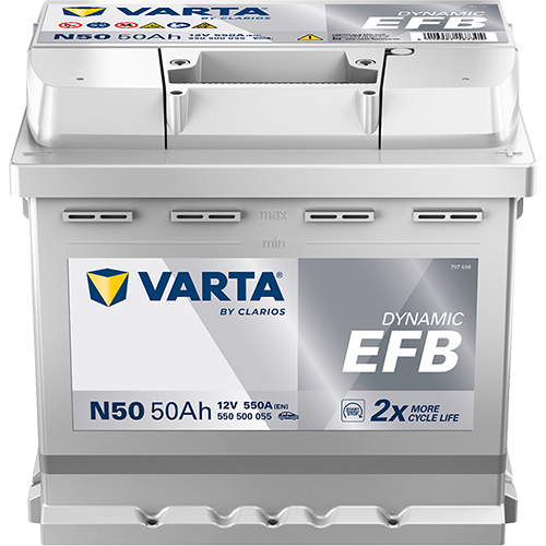 VARTA 550500055K262 - Starterbatterie DYNAMIC EFB