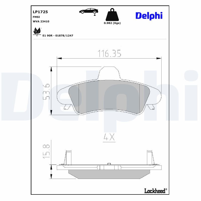 Bremsbelagsatz, Scheibenbremse