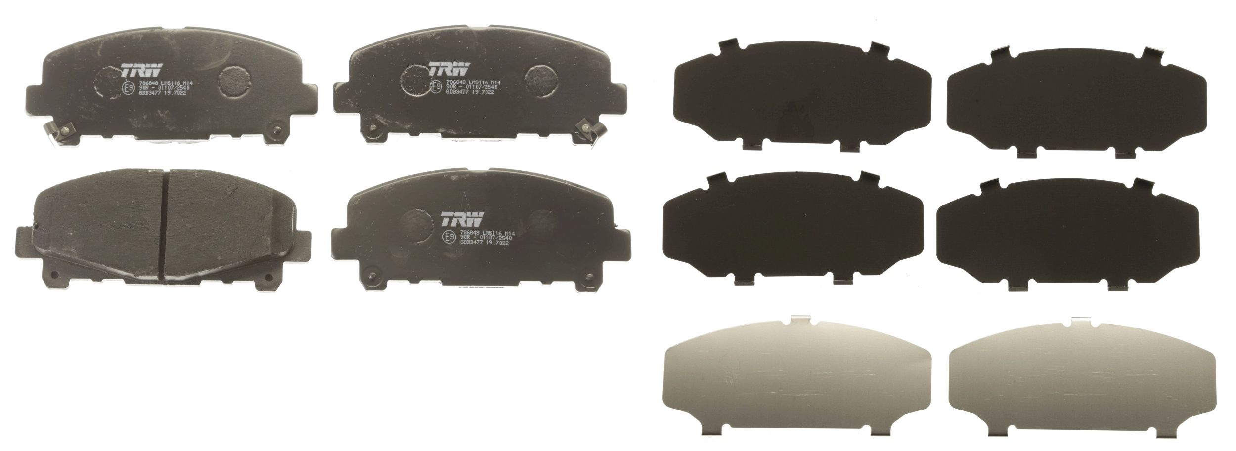 TRW DISC BRAKE PADS - TecDoc 2