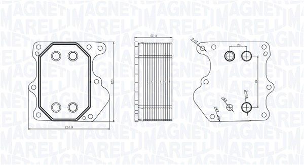 MAGNETI MARELLI 350300000500 Oil Cooler, engine oil